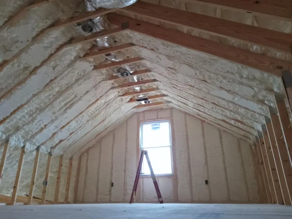 Spray foam roofing application for Crawl Space Insulation project in Eucalyptus Hills